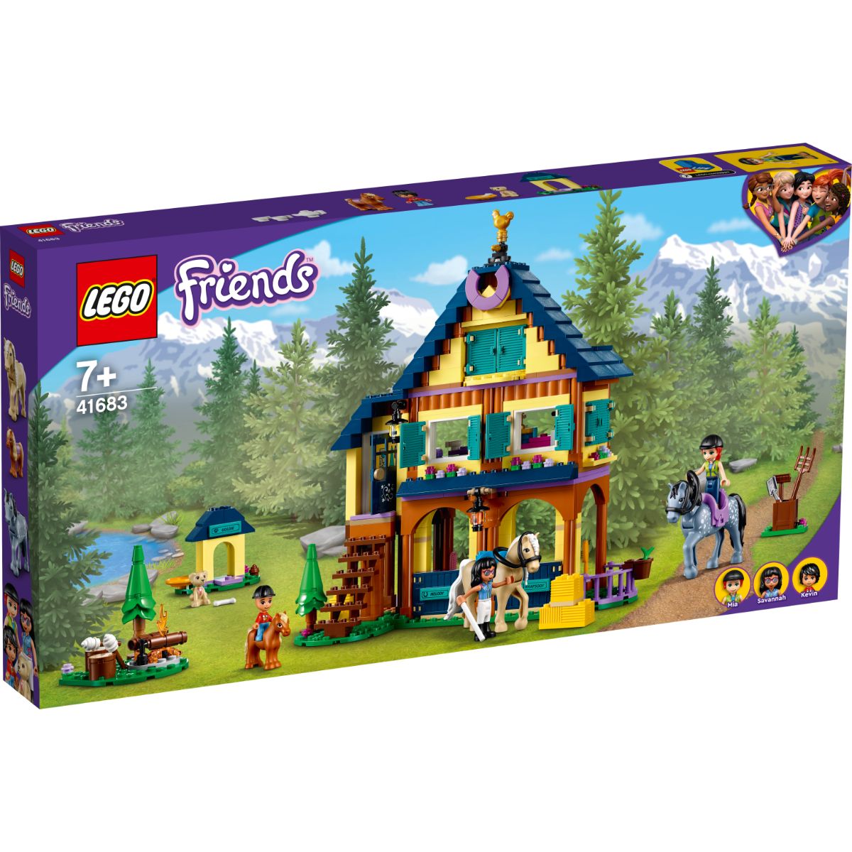 LEGO® Friends – Centrul de echitatie din padure (41683) LEGO imagine 2022