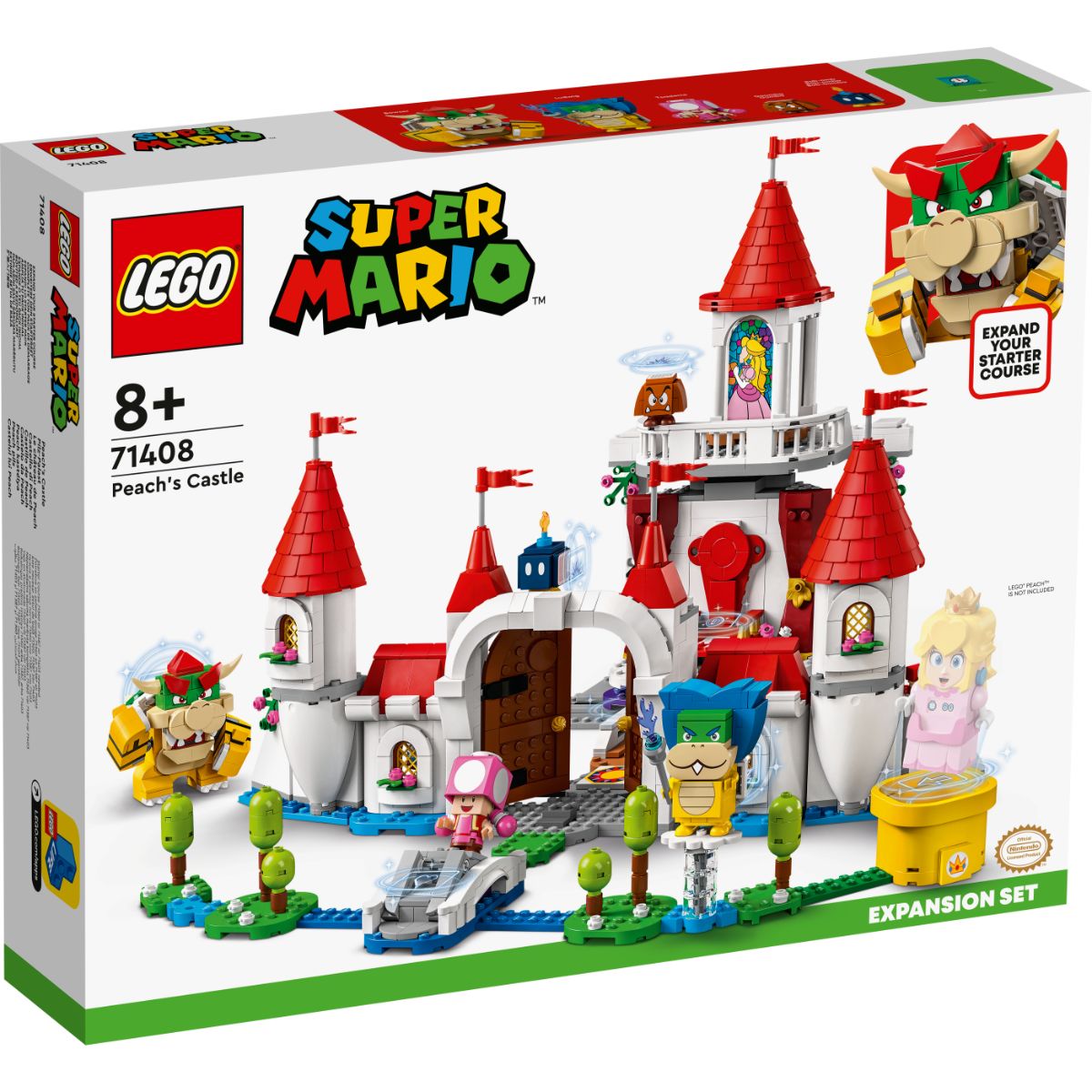 LEGO® Super Mario – Set de extindere Castelul lui Peach (71408) (71408) imagine 2022 protejamcopilaria.ro