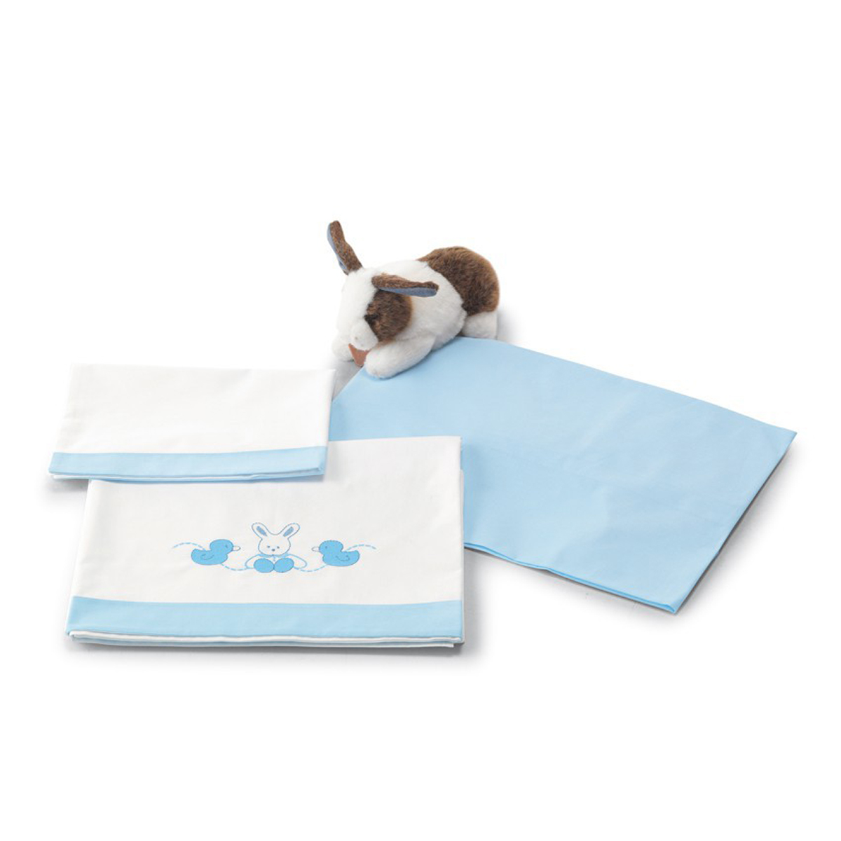 lenjerie de pat copii pali 3 piese tommy, azzurro