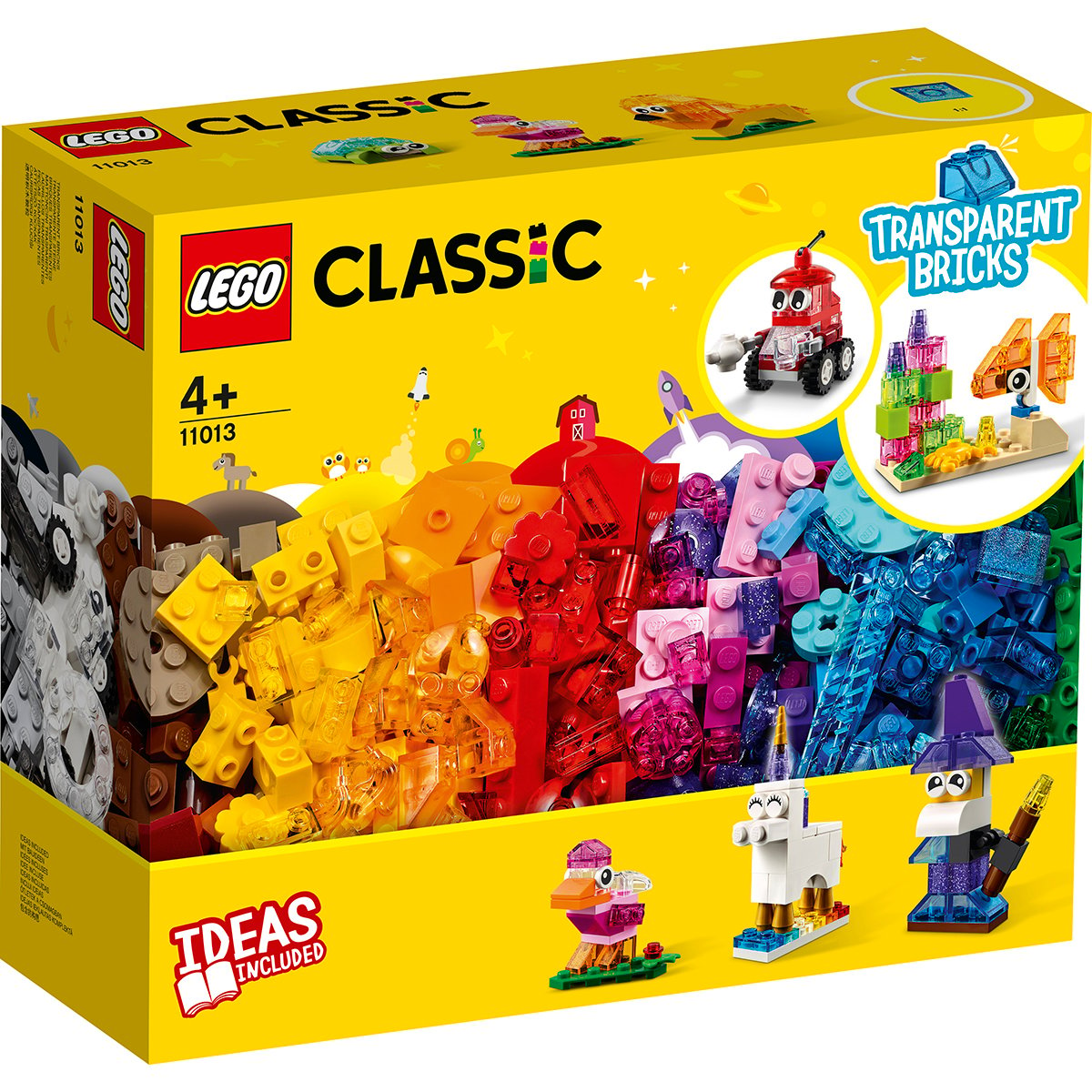 LEGO® Classic – Caramizi transparente creative (11013) (11013) imagine noua responsabilitatesociala.ro