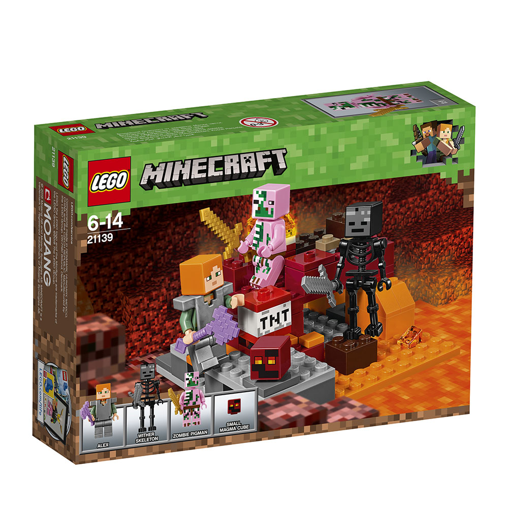 lego® minecraft™ - lupta nether (21139)
