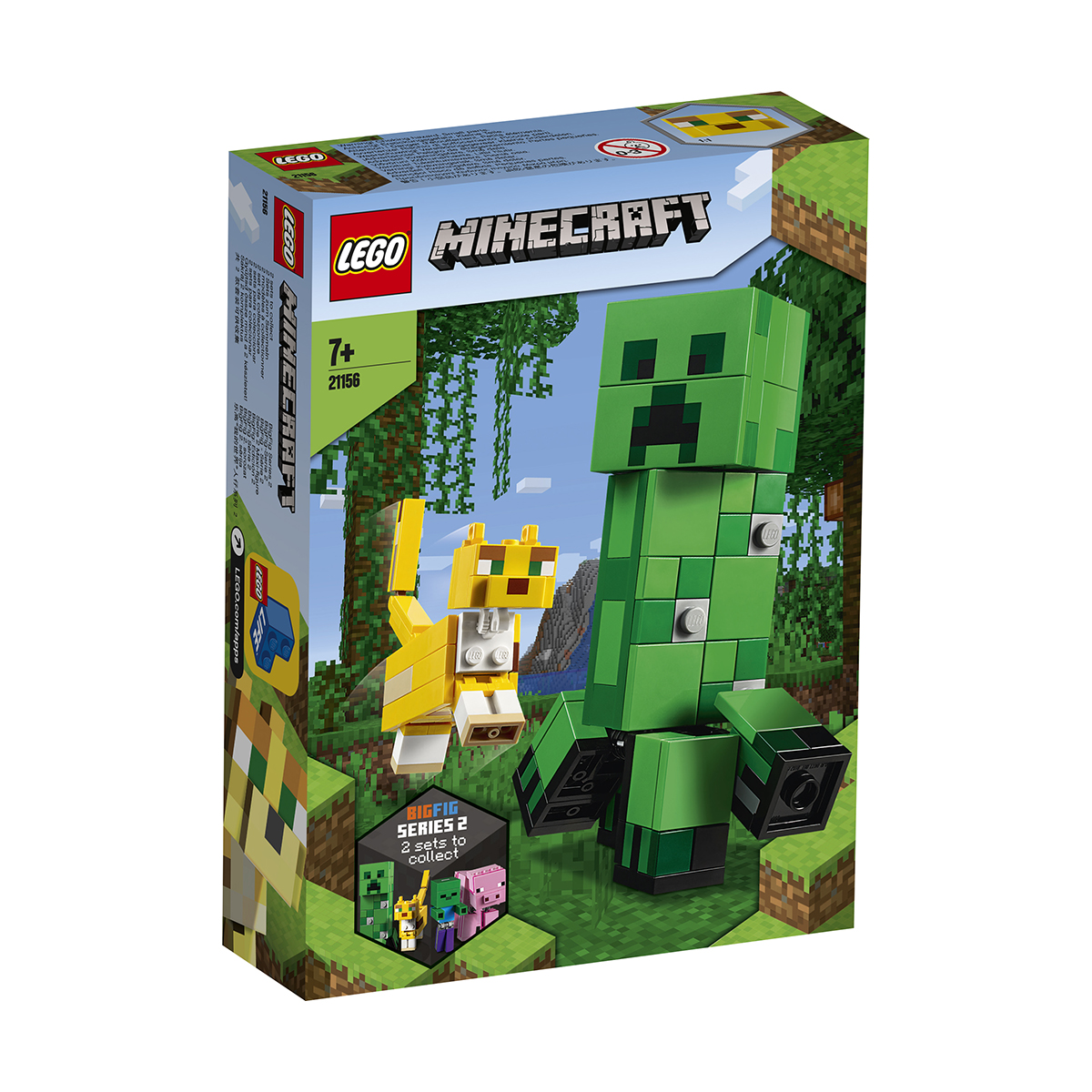 LEGO® Minecraft™ - Creeper BigFig si Ocelot (21156) imagine