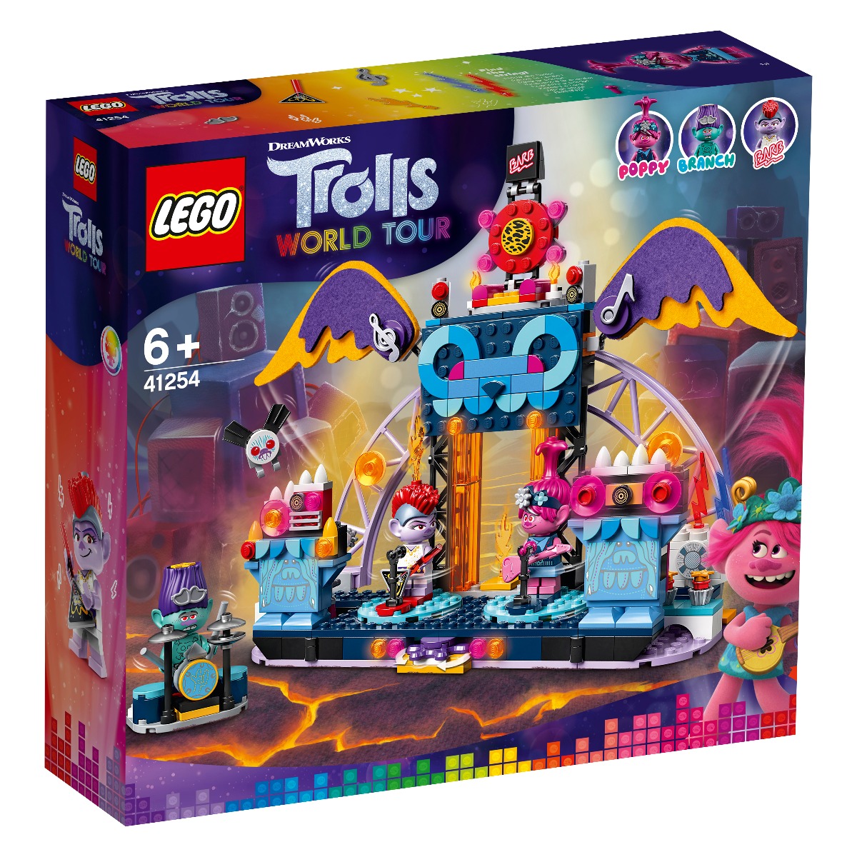 LEGO® Trolls™ - Concertul din orasul Vulcano Rock (41254)