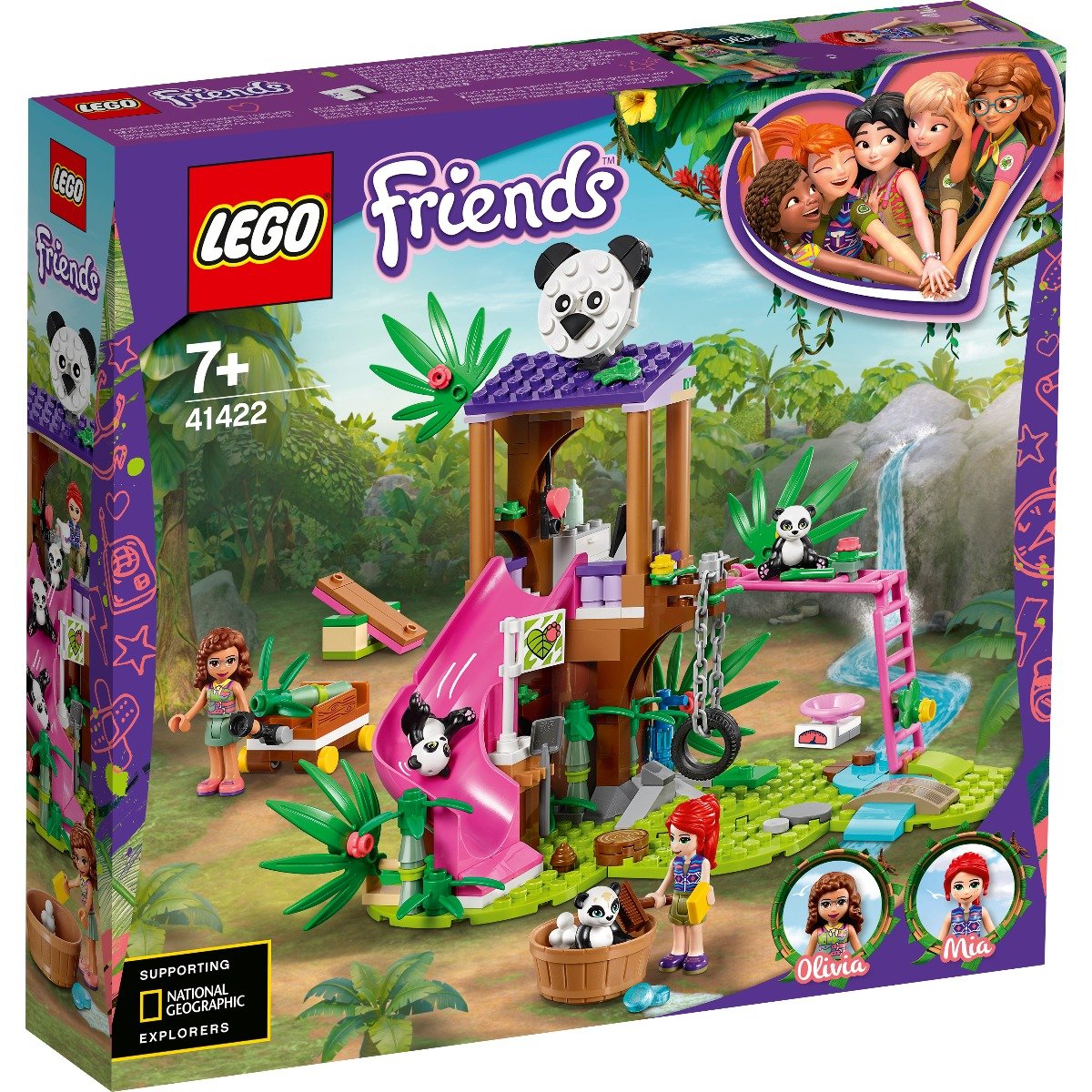 LEGO® Friends – Casuta din copac in jungla ursilor panda (41422) LEGO