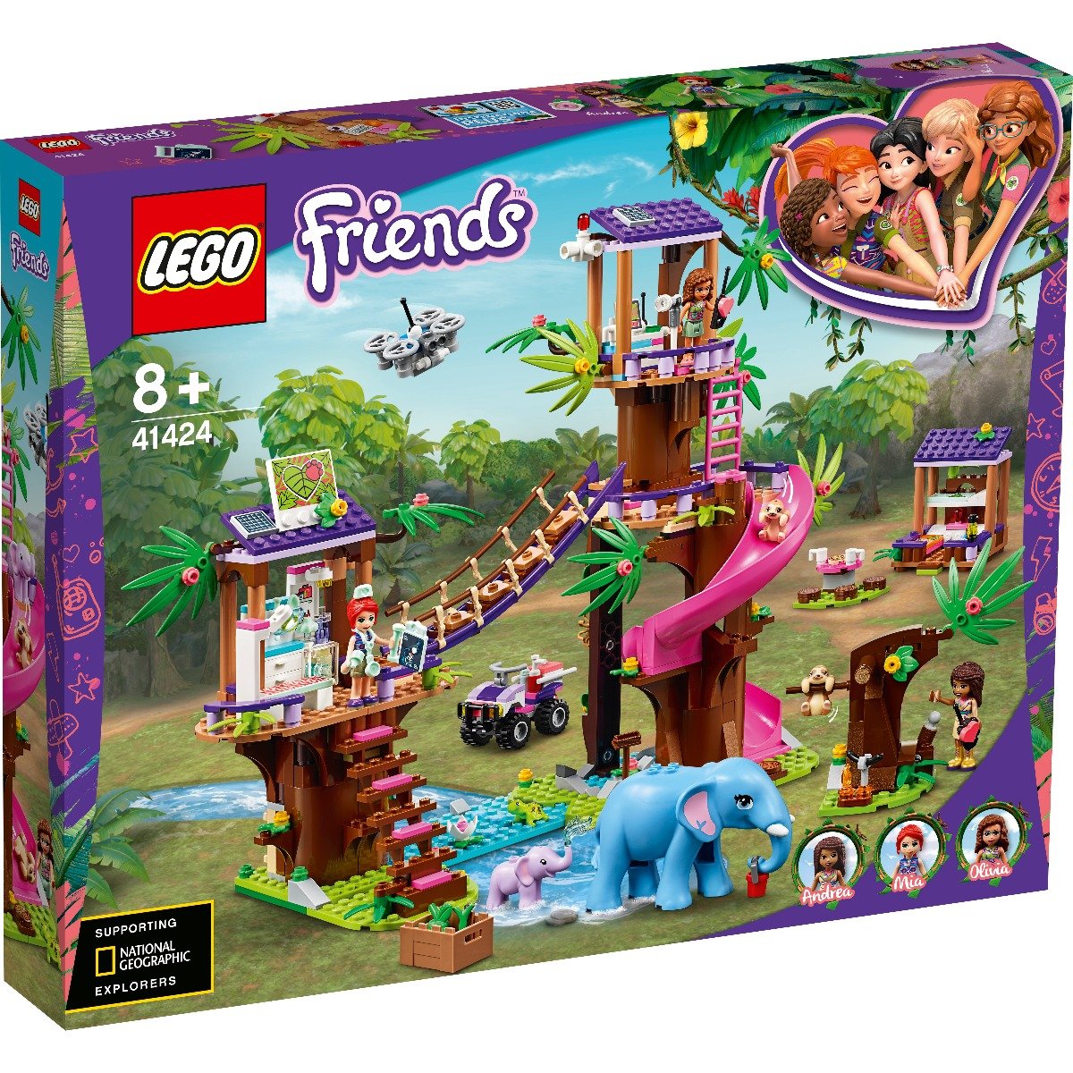 LEGO® Friends – Baza de salvare din jungla (41424) LEGO®