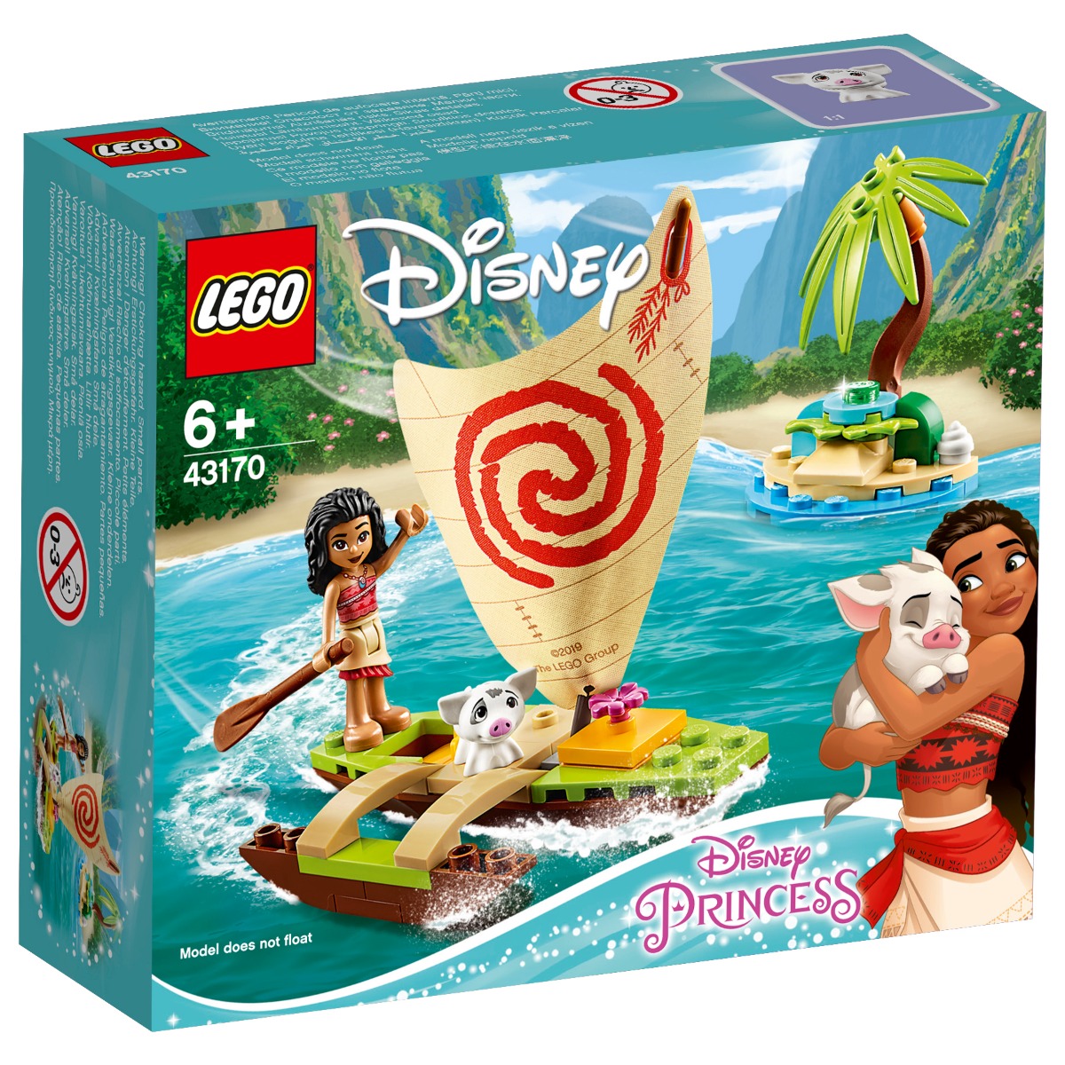 LEGO® Disney Princess - Aventura pe ocean a Moanei (43170) imagine