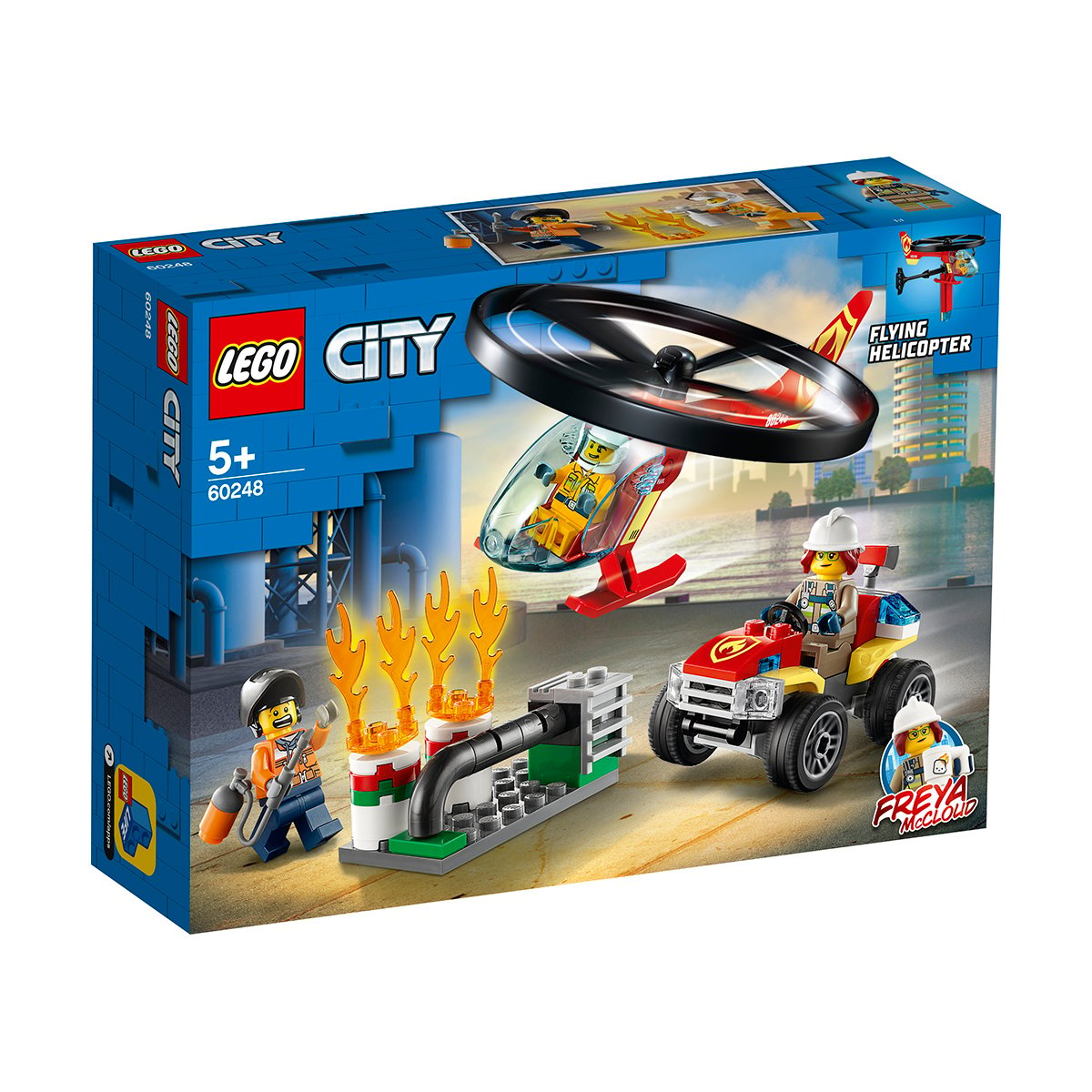 LEGO® City – Interventie cu elicopterul de pompieri (60248) Lego