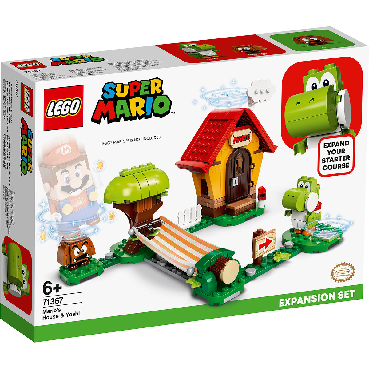 LEGO® Super Mario – Set de extindere Casa lui Mario si Yoshi (71367) LEGO® imagine noua responsabilitatesociala.ro