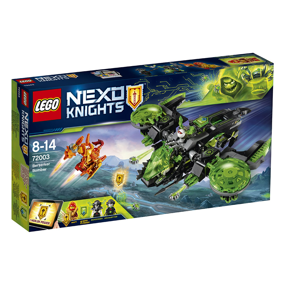 lego® nexo knights - bombardierul berserkerului (72003)