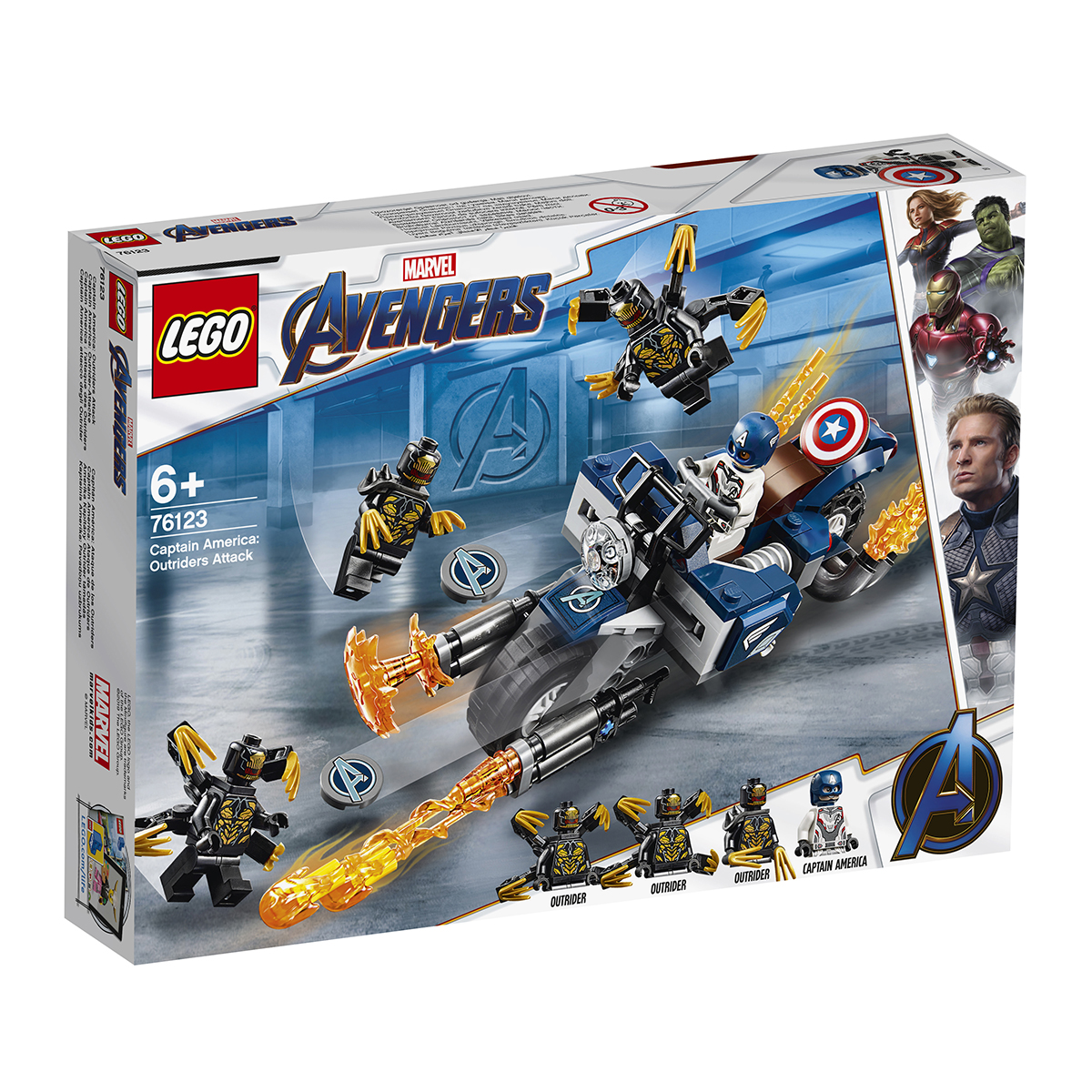LEGO® Marvel Avengers – Captain America: Atacul Outriderilor (76123) LEGO®