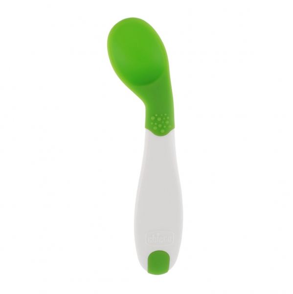 lingurita inclinata chicco, verde, 8+ luni