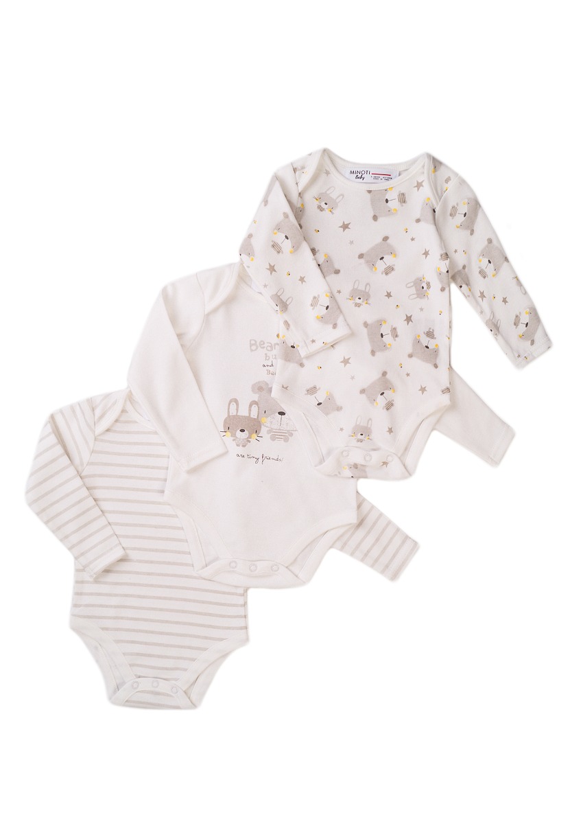 Set 3 body bebe Minoti Baby, Little, Bear Bunny and Bee