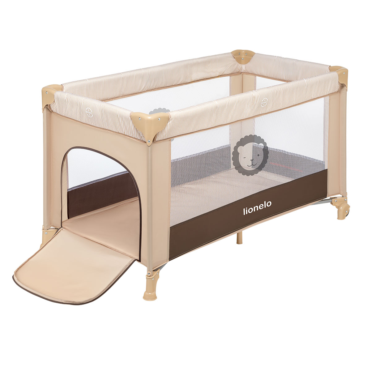 Patut pliant lionelo adriaa stripes, bej