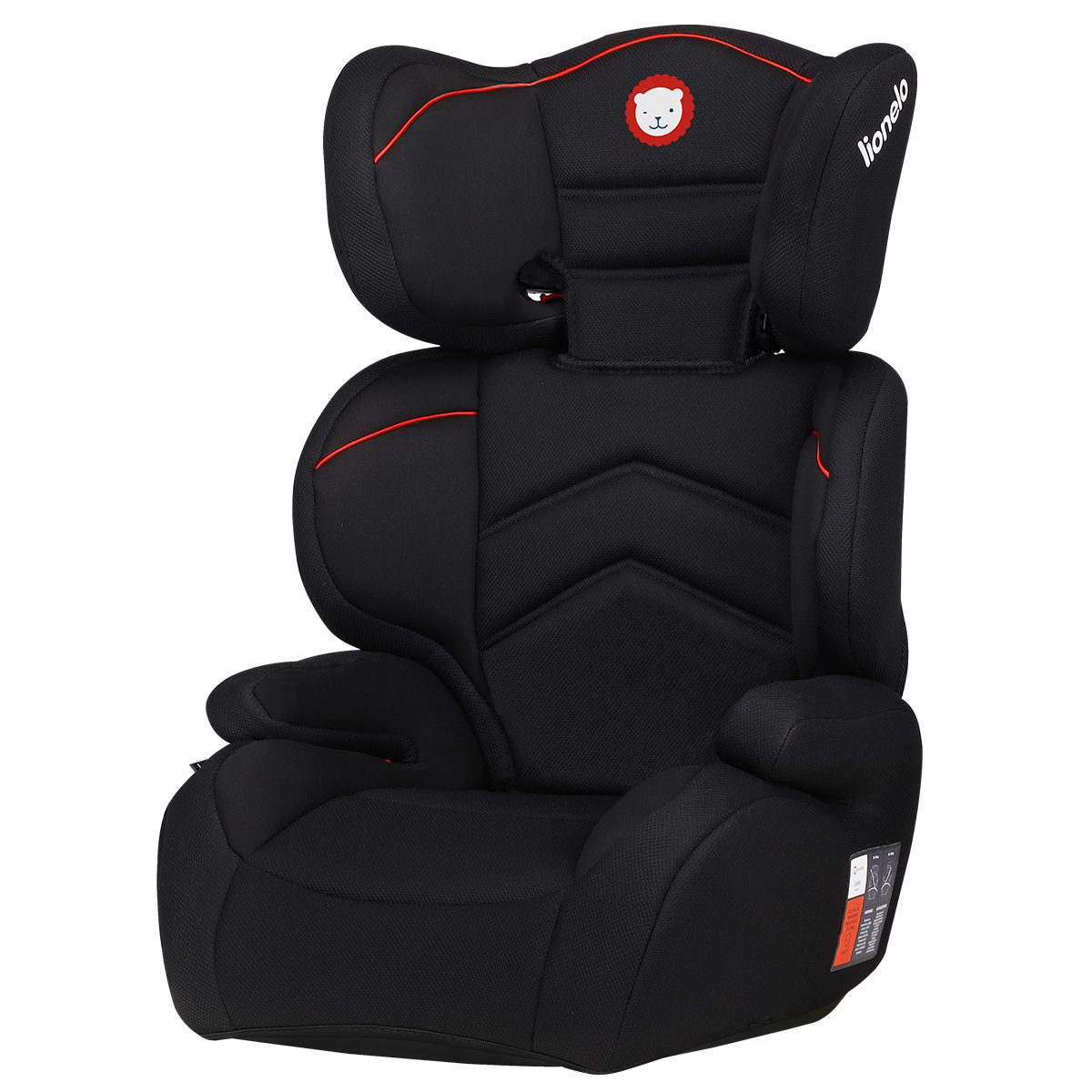 Scaun auto copii Lionelo Lars Sporty, 15-36 Kg, Negru