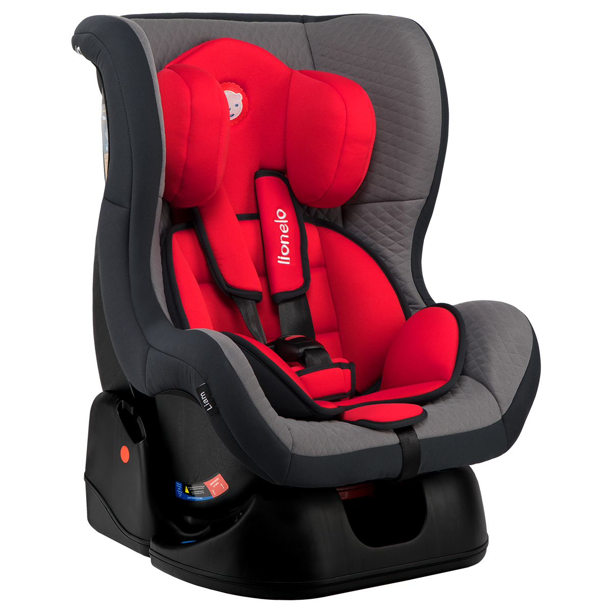 Scaun auto copii Lionelo Liam Carmin, 0-18 Kg, Rosu