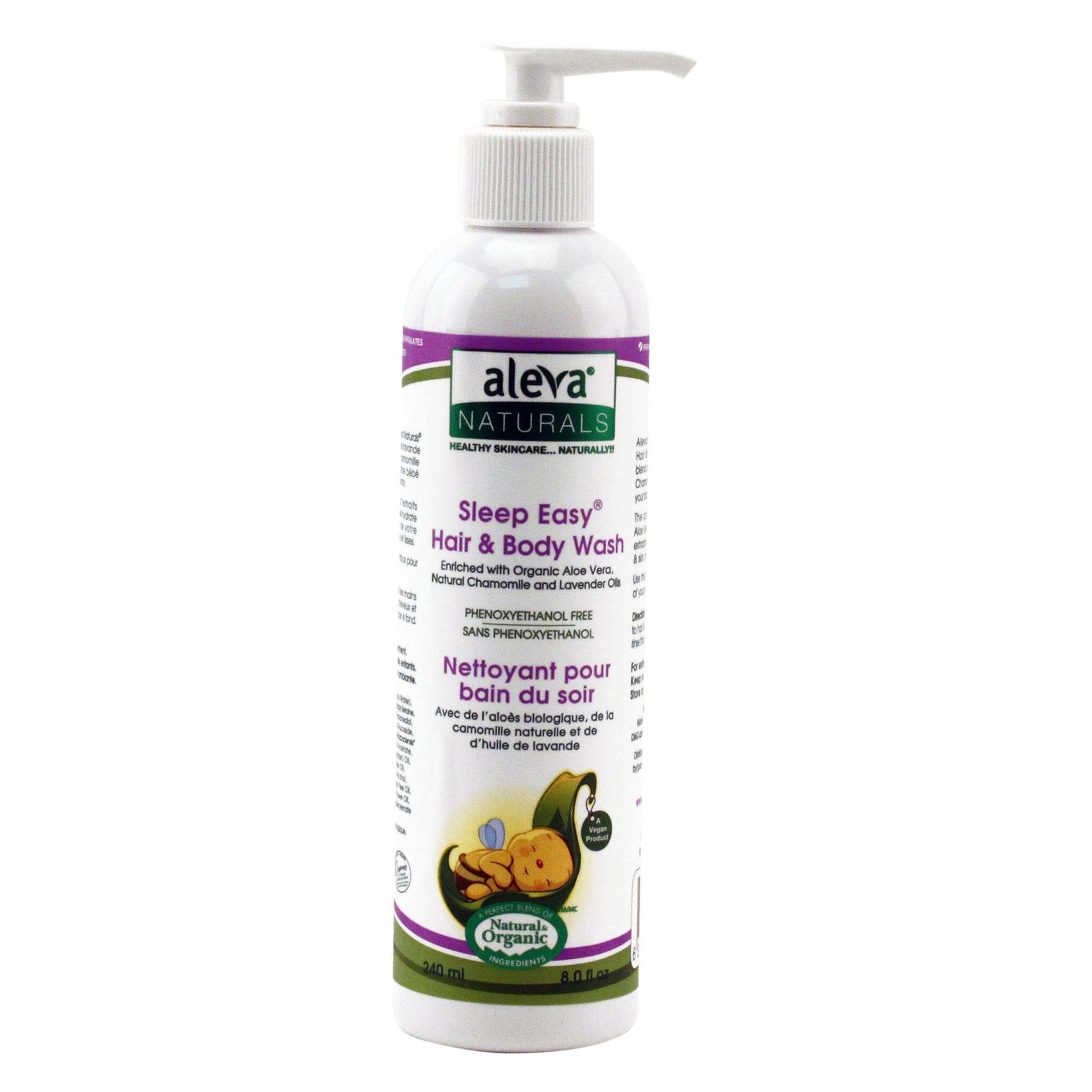 lotiune de baie pentru par si corp aleva naturals, 240 ml