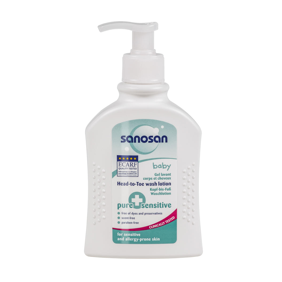 lotiune de baie sanosan pure and sensitive, 200ml