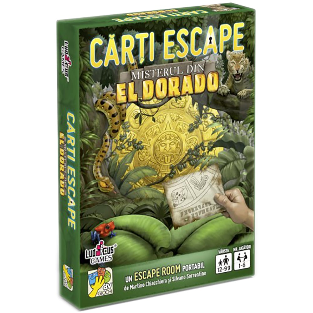 Joc de societate dv Giochi, Carti Escape Ed. II, Misterul din Eldorado dv Giochi imagine noua