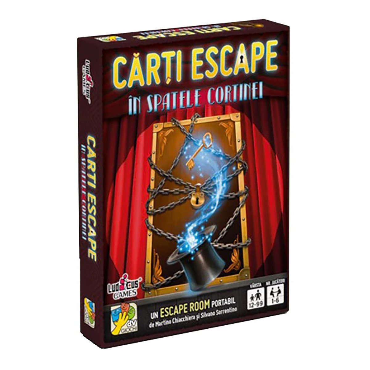 Joc de societate dv Giochi, Carti Escape Ed. II, In spatele cortinei dv Giochi imagine noua responsabilitatesociala.ro