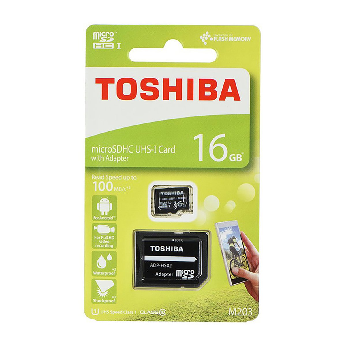 Card de memorie microSDHC Toshiba, M203, 16 GB, Class 10, + adaptar SD imagine
