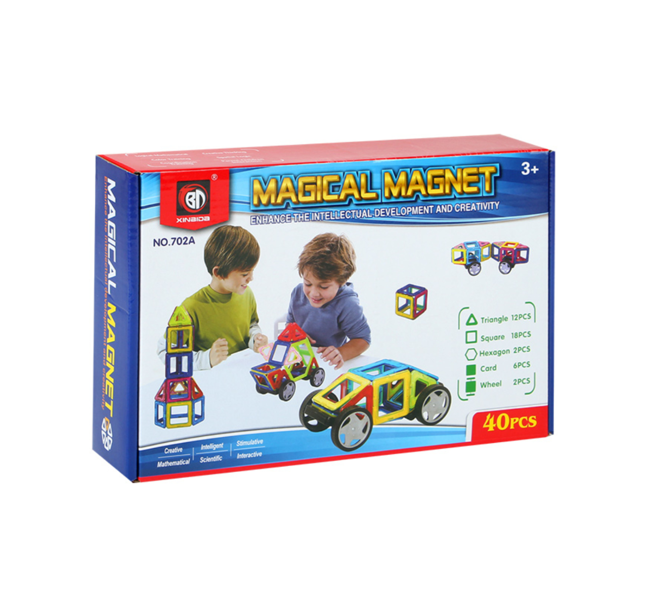 Set de constructie magical magnet, 40 piese