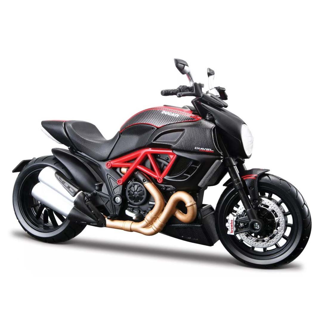 Motocicleta Maisto Ducati Diavel Carbon, 1:12 Maisto
