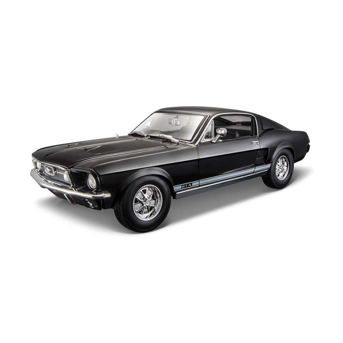 Masinuta Maisto Ford Mustang GTA 1967 Fastback, 1:18, Negru