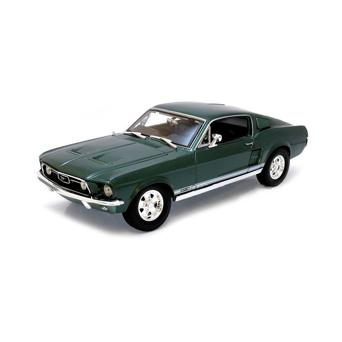 Masinuta Maisto Ford Mustang GTA 1967 Fastback, 1:18, Verde