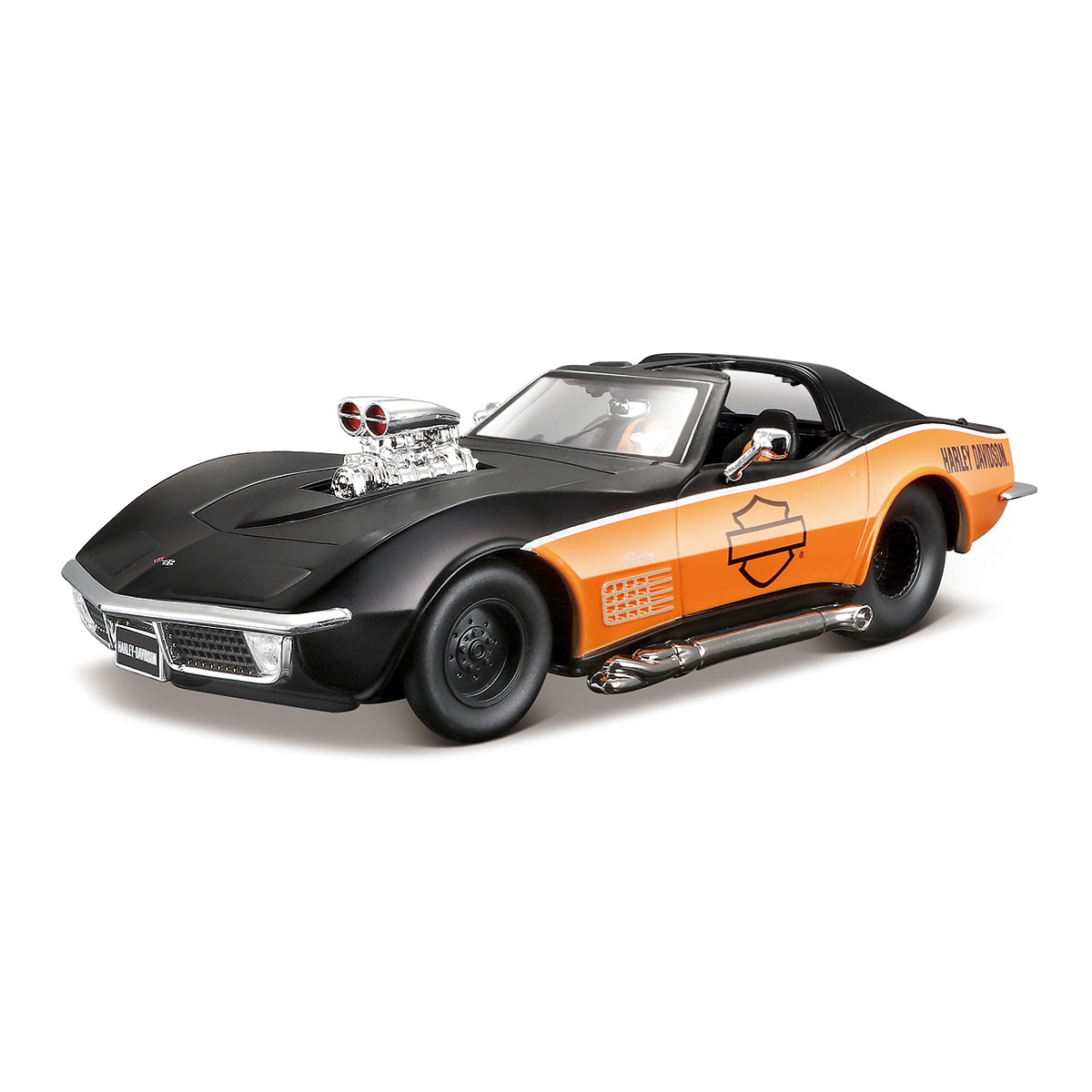 Masinuta Maisto Chevrolet Corvette, 1970, 1:24 Negru