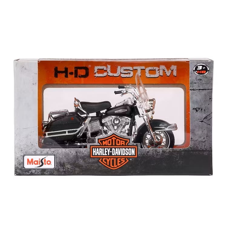 Motocicleta Maisto Harley-Davidson, 1966 FLH Electra Glide, 1:18