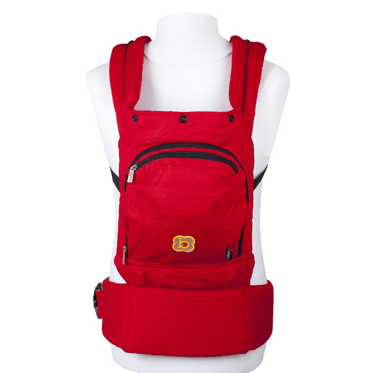 Marsupiu bebe BabyGO Cangoo Active Air, rosu