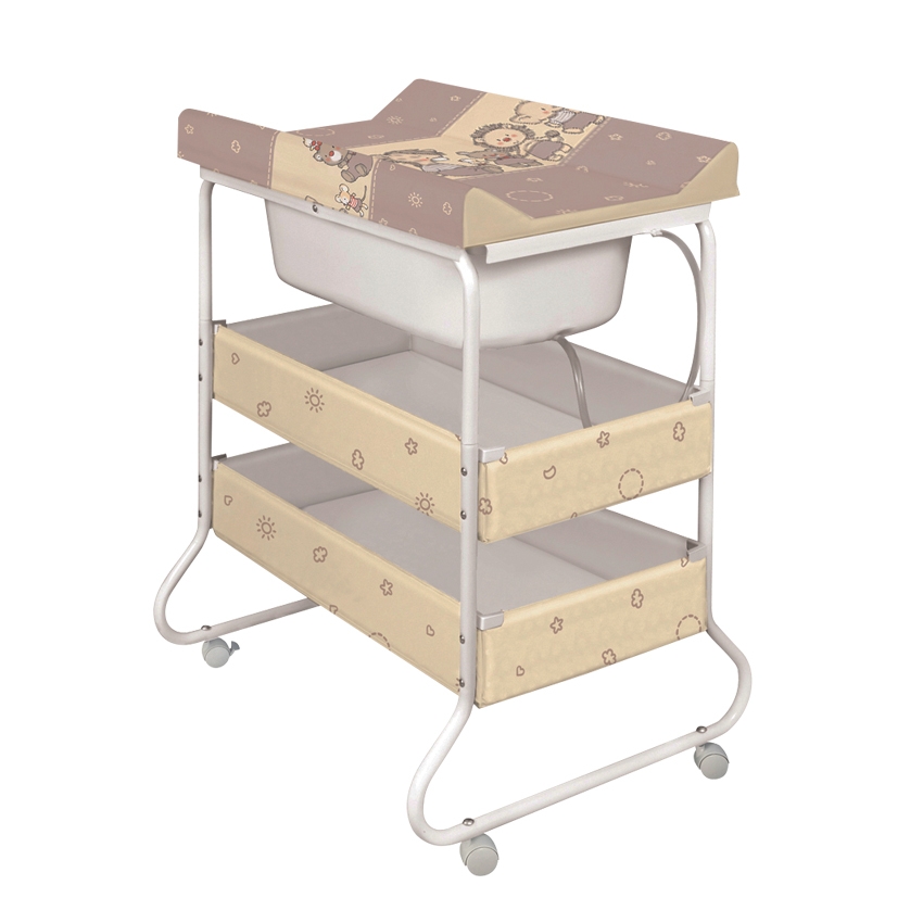 masa pentru infasat si cadita lorelli classic suzi - brown lion