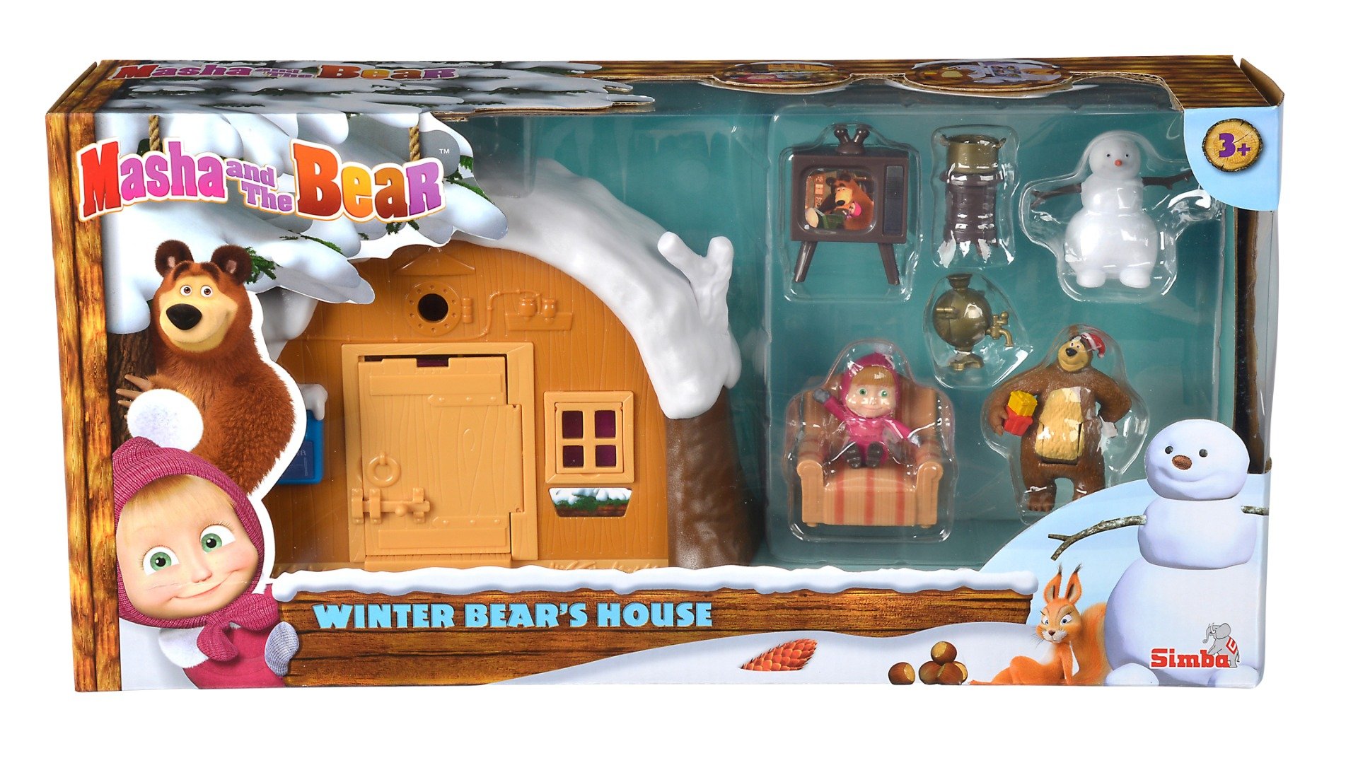 Set de joaca Masha and The Bear – Casa de iarna a ursului Figurine 2023-09-26 3