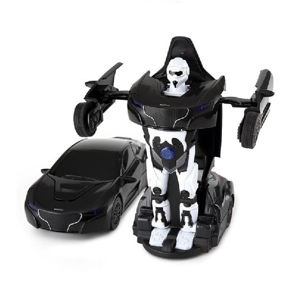 Masina cu sunete si lumini rastar transformer die cast, 1:32, negru