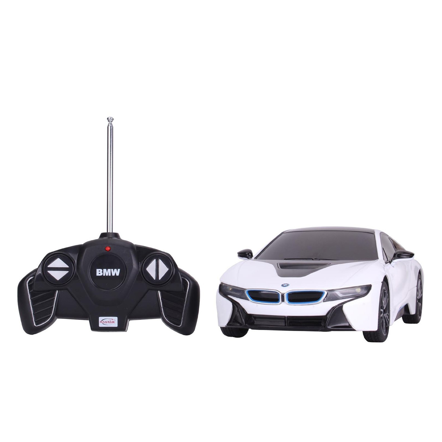 Masina cu telecomanda rastar bmw i8, 1:18, alb