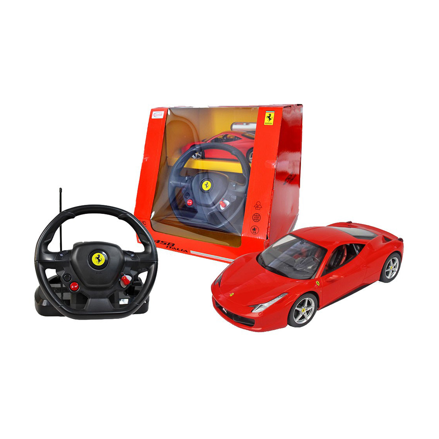 masina cu telecomanda rastar ferrari 458 1:14