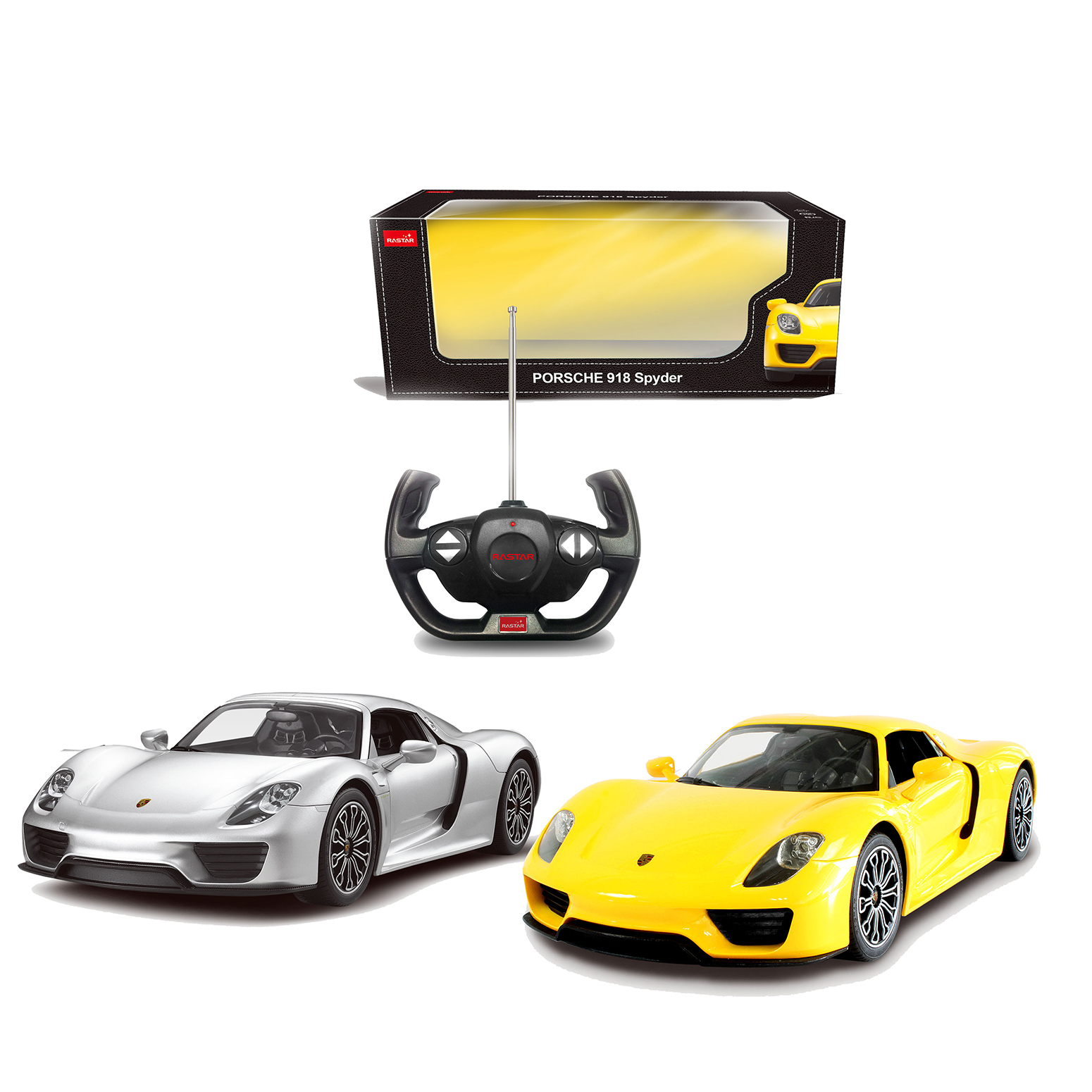 masina cu telecomanda rastar porsche 918 spyder 1:14