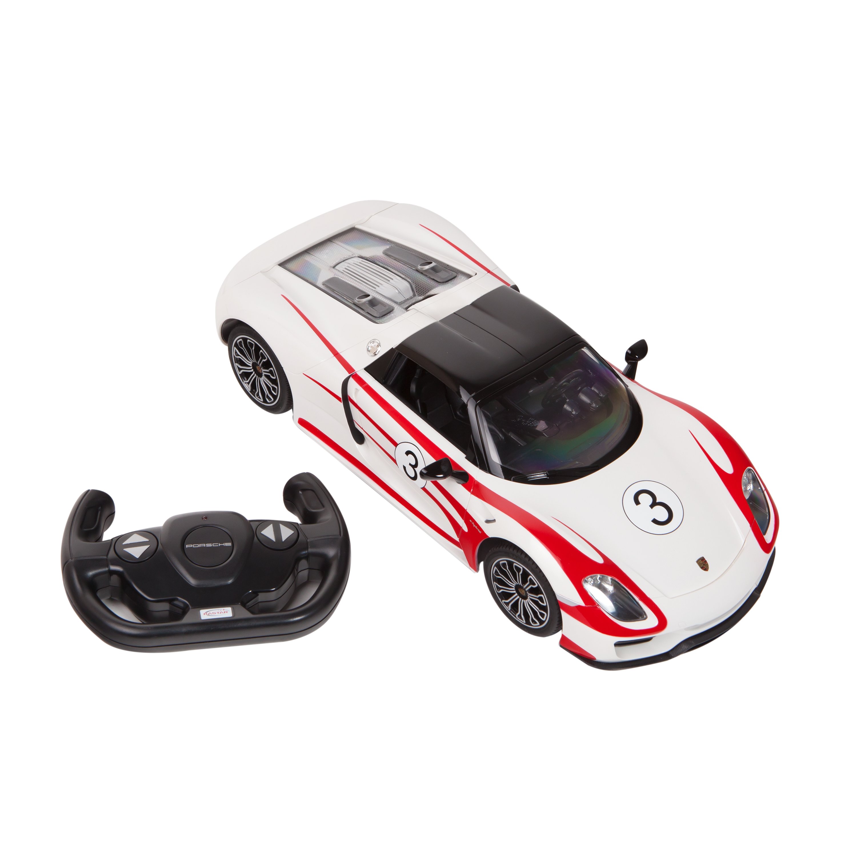 masina cu telecomanda rastar porsche 918 spyder performance 1:14