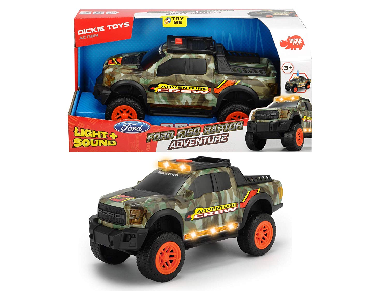 Masinuta de jucarie Dickie Toys Ford F150 Raptor Adventure