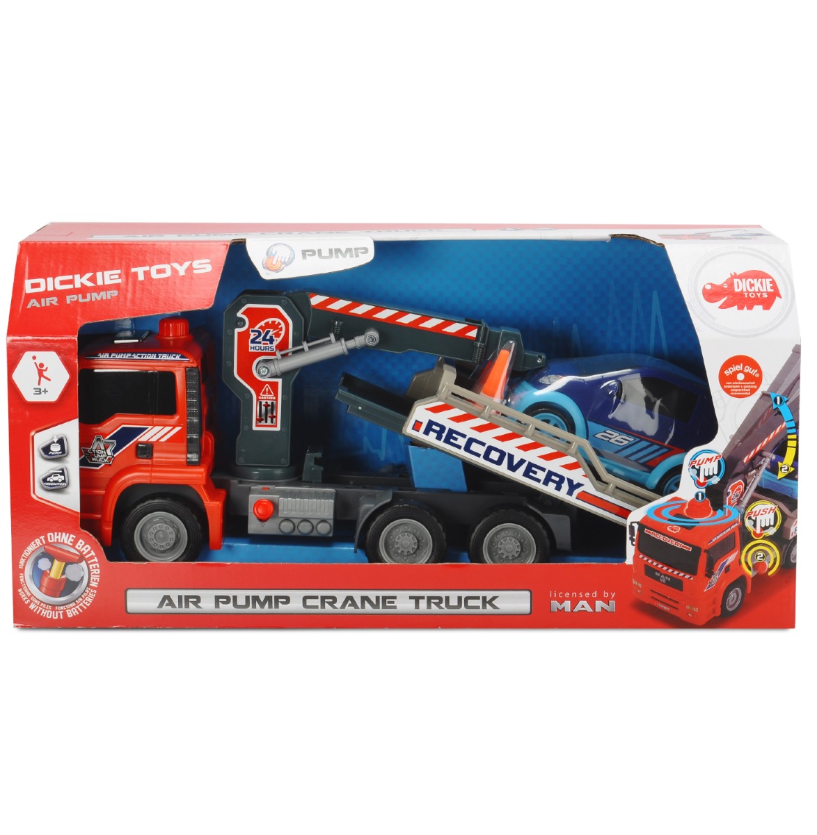 Masinuta de tractare Dickie Toys Air Pump Crane Truck