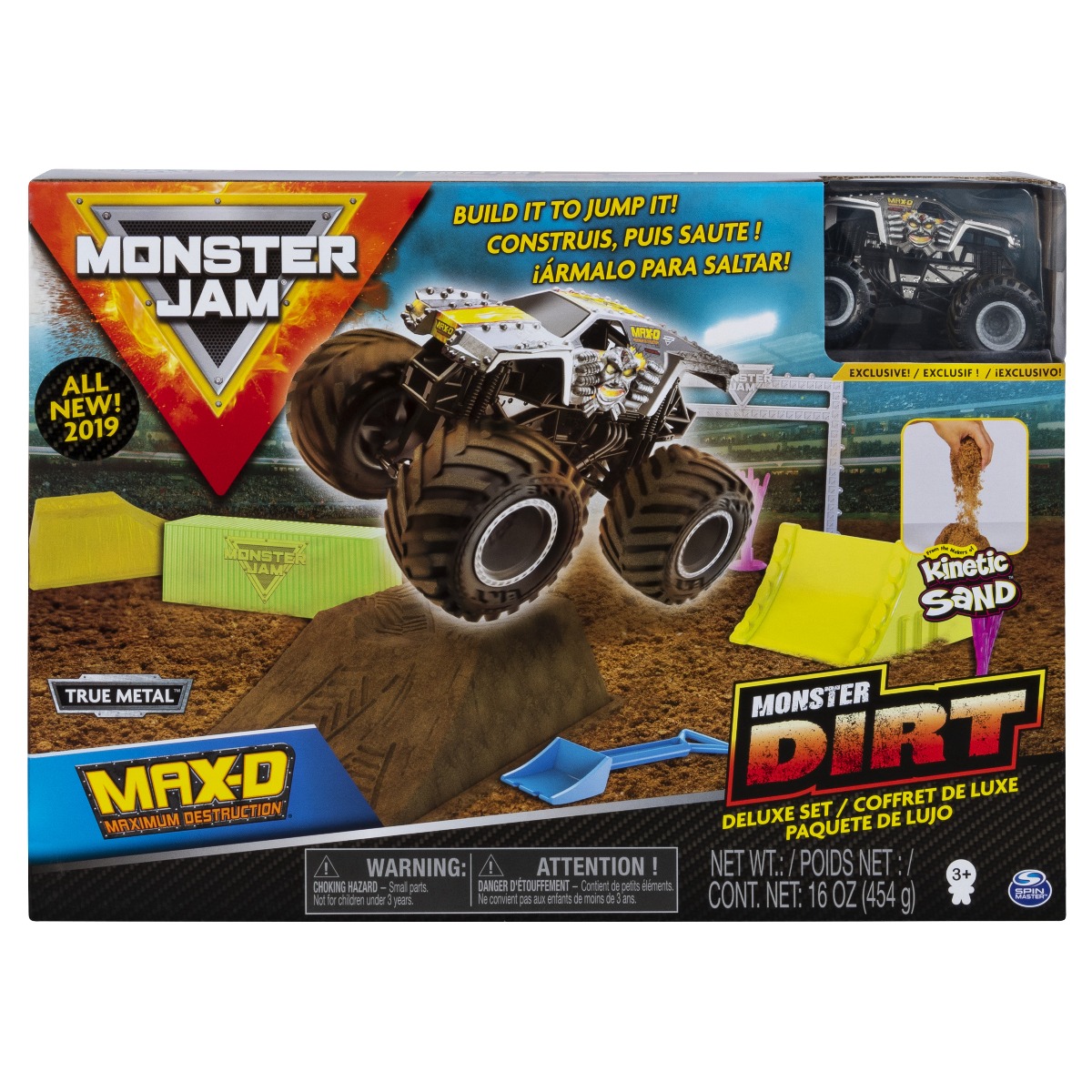 Set Masinuta Monster Jam Monster Dirt Max-D Maximum Destruction