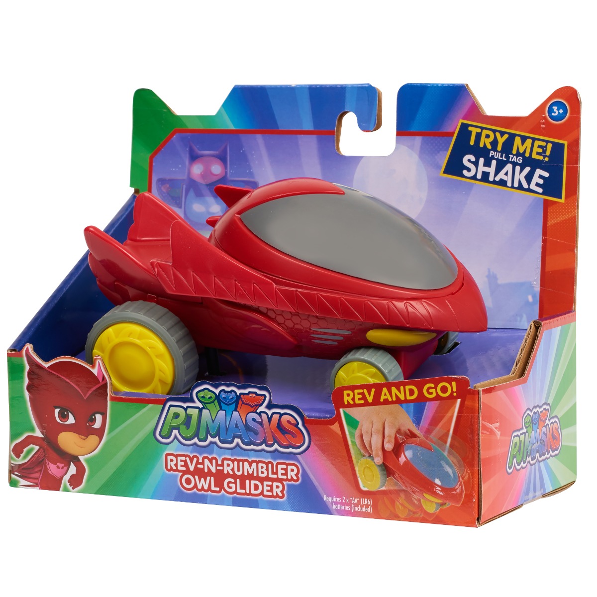 Masinuta PJ Masks Bufni Planorul interactiv