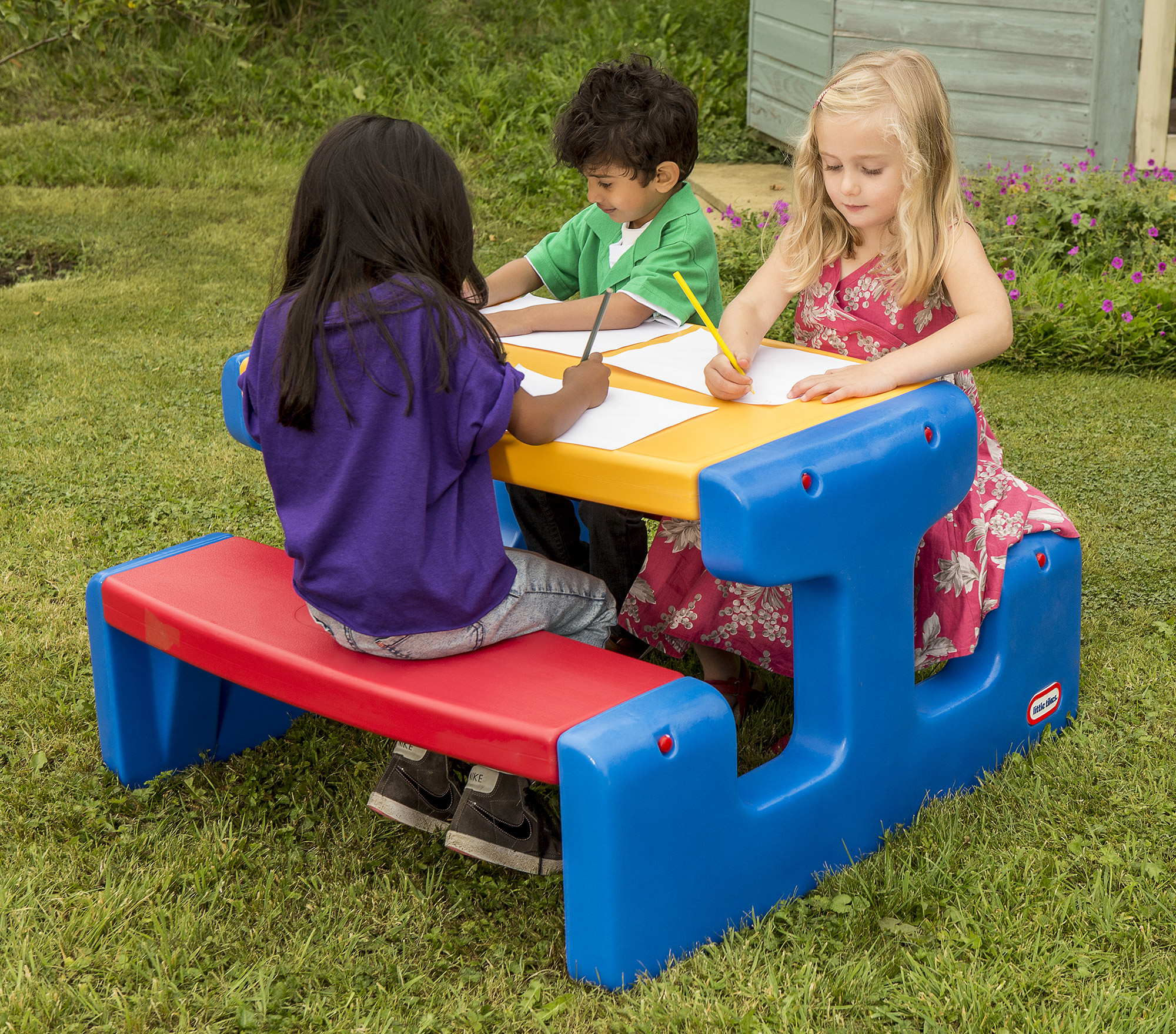 masuta copii little tikes picnic - albastru
