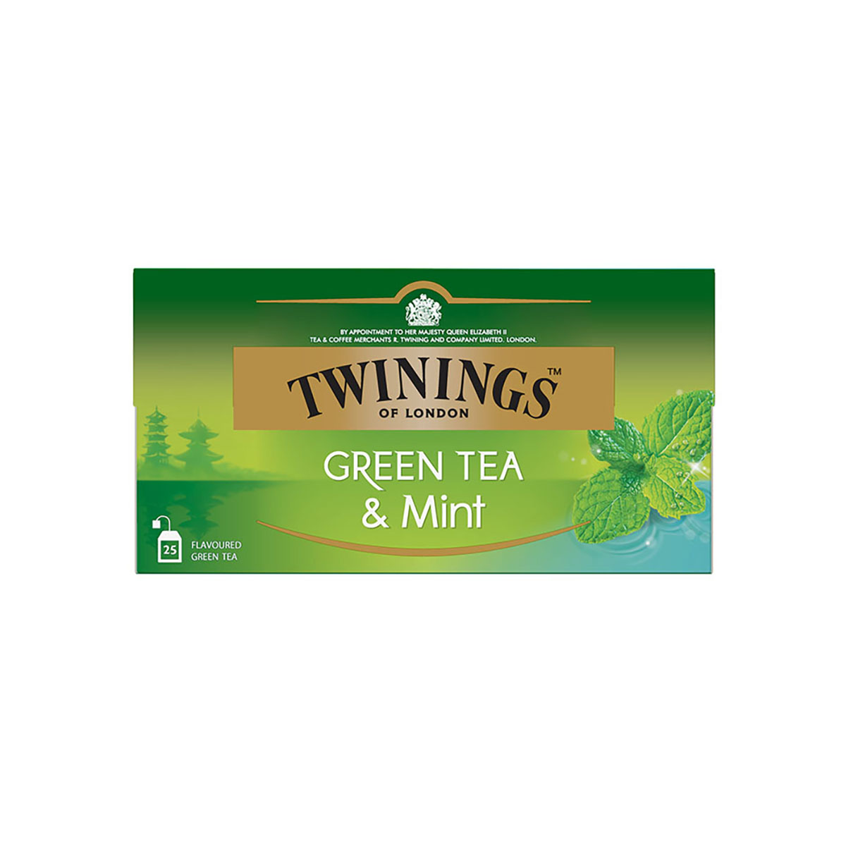 Ceai verde cu aroma menta twinings, 25 x 1.5 g