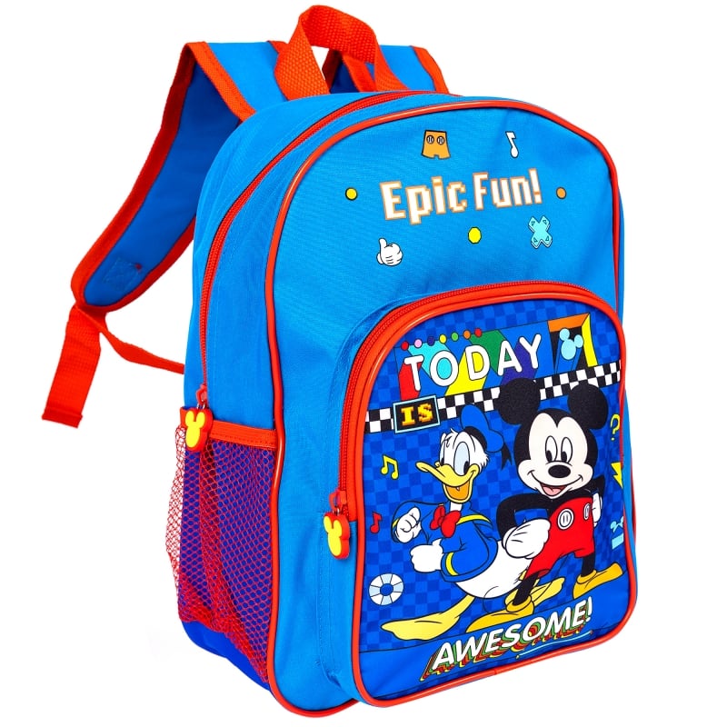 Ghiozdan cu 2 compartimente, Disney Mickey Mouse