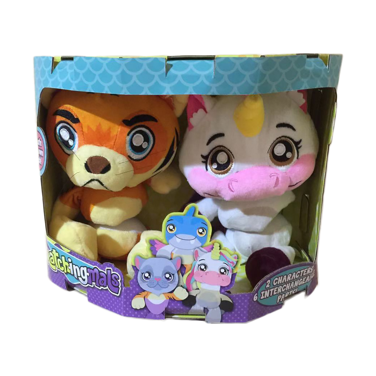 Set doua animalute de plus Matchingmals, Tigru si Unicorn