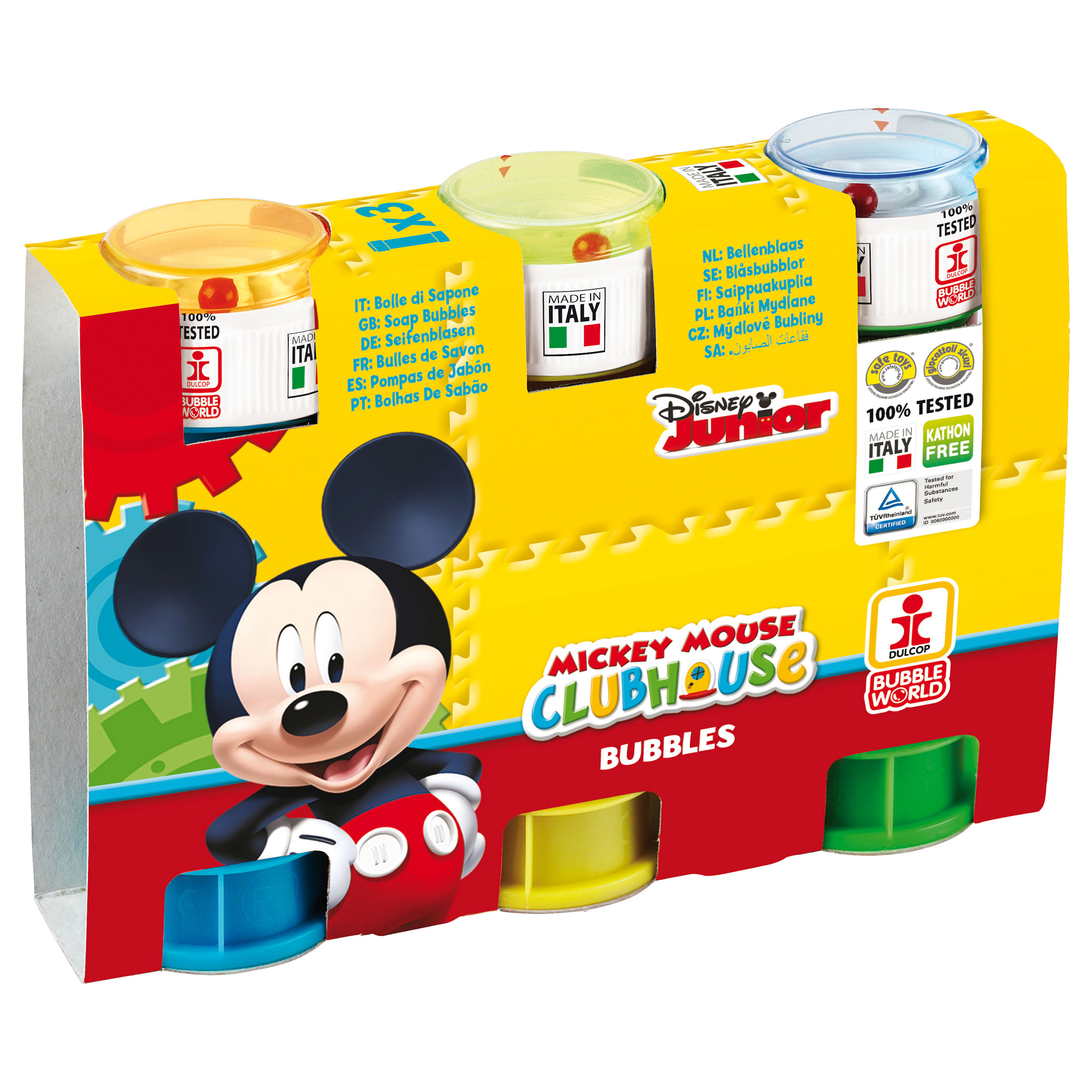 Mickey Mouse - Set 3 tuburi baloane de sapun