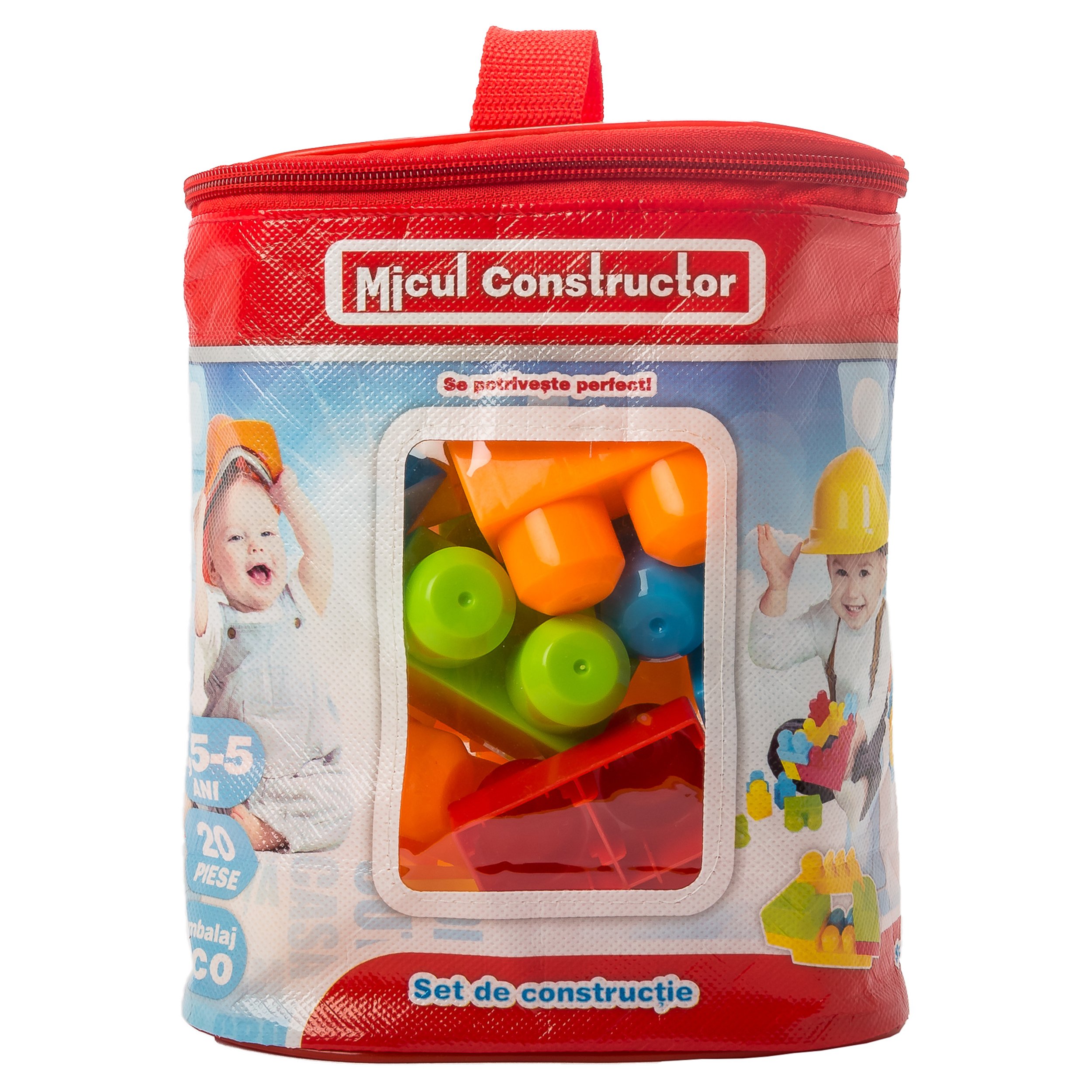 micul constructor - set 20 cuburi de constructie