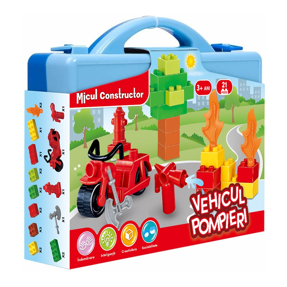 micul constructor - vehicul pompieri