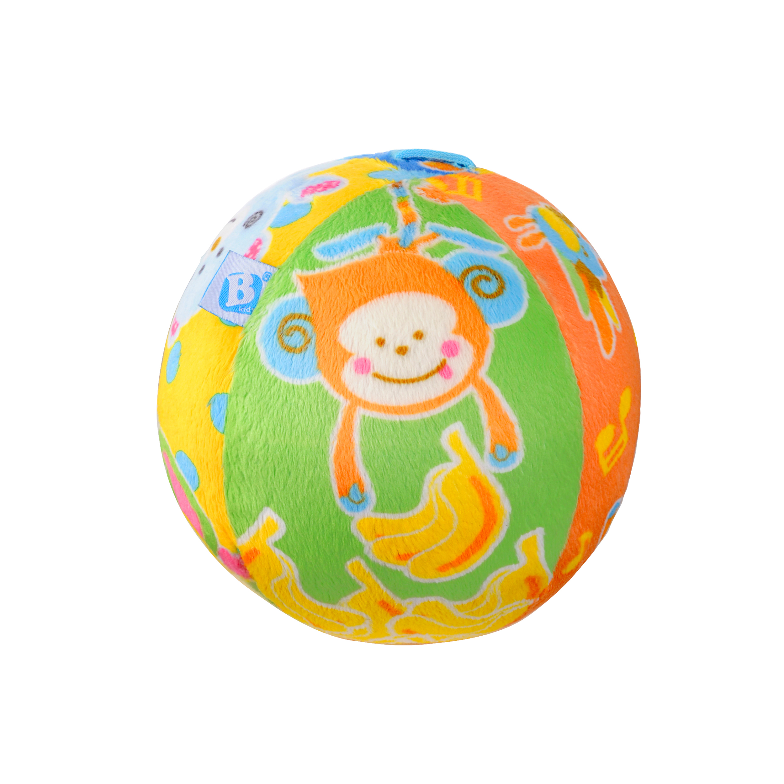 jucarie bebelusi b-kids - minge de plus jingle'n roll